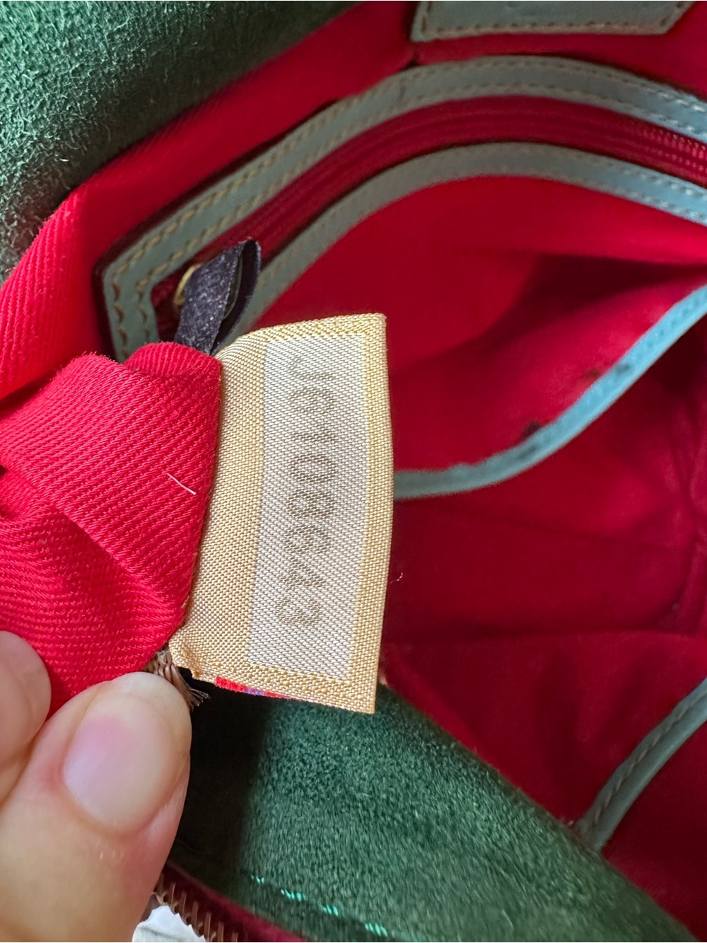 Vintage Dooney & Bourke Florentine Aqua Leather Satchel with Brass Hardware - Picture 7 of 8